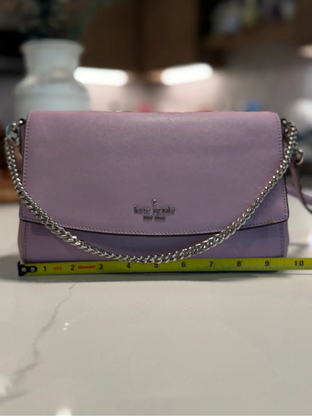 kate spade Lavender Leather Chain Shoulder Crossbody